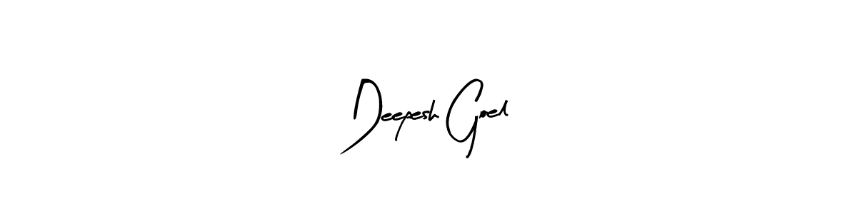 Design your own signature with our free online signature maker. With this signature software, you can create a handwritten (Arty Signature) signature for name Deepesh Goel. Deepesh Goel signature style 8 images and pictures png