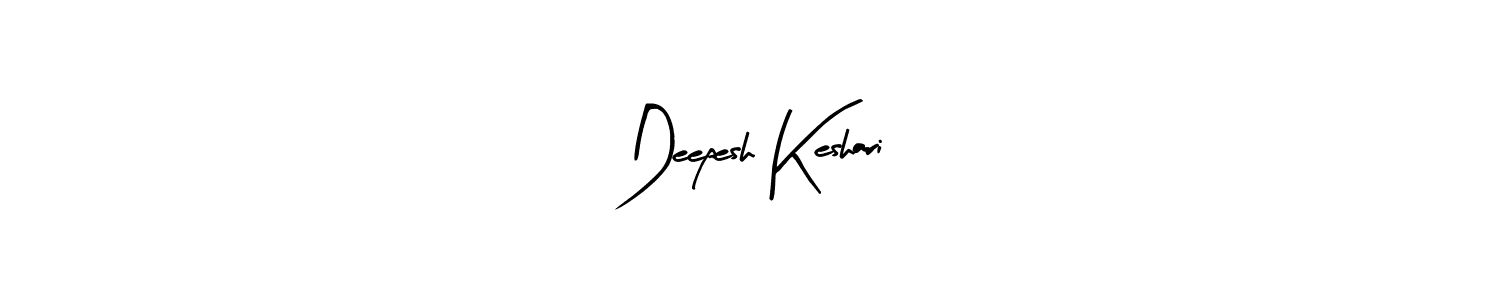 Make a beautiful signature design for name Deepesh Keshari. With this signature (Arty Signature) style, you can create a handwritten signature for free. Deepesh Keshari signature style 8 images and pictures png