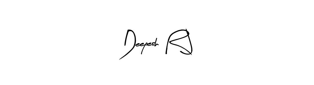 Create a beautiful signature design for name Deepesh R J. With this signature (Arty Signature) fonts, you can make a handwritten signature for free. Deepesh R J signature style 8 images and pictures png