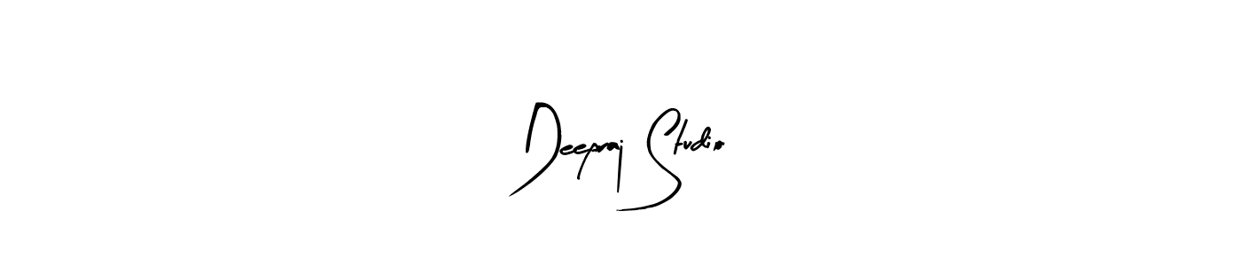 Create a beautiful signature design for name Deepraj Studio. With this signature (Arty Signature) fonts, you can make a handwritten signature for free. Deepraj Studio signature style 8 images and pictures png