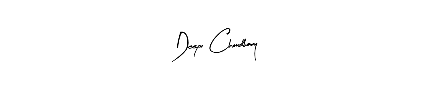 Create a beautiful signature design for name Deepu Choudhary. With this signature (Arty Signature) fonts, you can make a handwritten signature for free. Deepu Choudhary signature style 8 images and pictures png