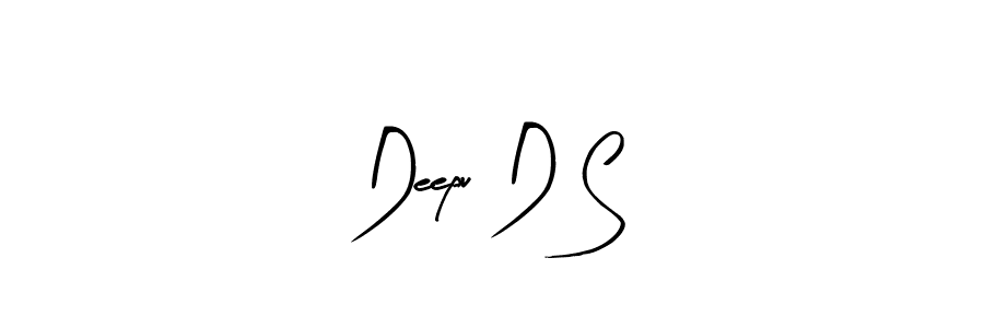 The best way (Arty Signature) to make a short signature is to pick only two or three words in your name. The name Deepu D S include a total of six letters. For converting this name. Deepu D S signature style 8 images and pictures png