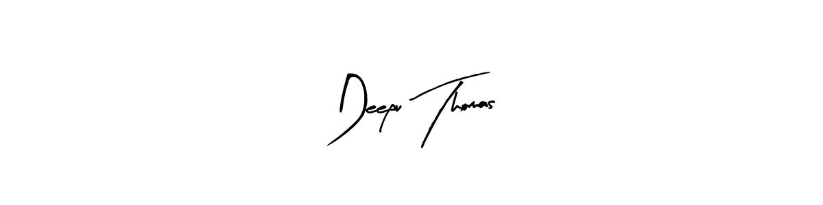 Deepu Thomas stylish signature style. Best Handwritten Sign (Arty Signature) for my name. Handwritten Signature Collection Ideas for my name Deepu Thomas. Deepu Thomas signature style 8 images and pictures png