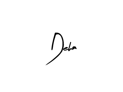 if you are searching for the best signature style for your name Deha. so please give up your signature search. here we have designed multiple signature styles  using Arty Signature. Deha signature style 8 images and pictures png