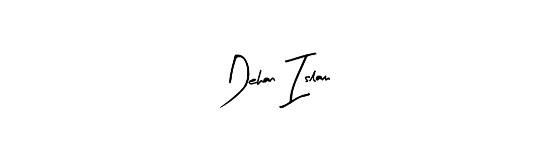 You should practise on your own different ways (Arty Signature) to write your name (Dehan Islam) in signature. don't let someone else do it for you. Dehan Islam signature style 8 images and pictures png