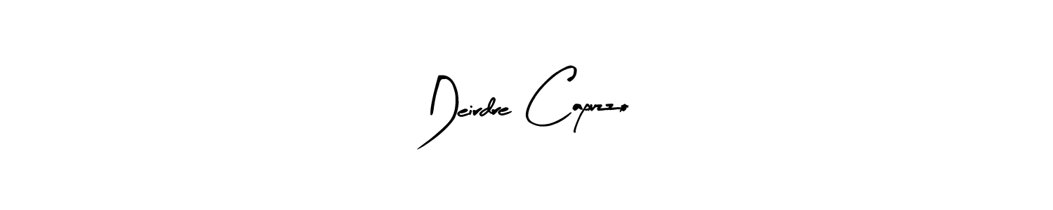 The best way (Arty Signature) to make a short signature is to pick only two or three words in your name. The name Deirdre Capuzzo include a total of six letters. For converting this name. Deirdre Capuzzo signature style 8 images and pictures png