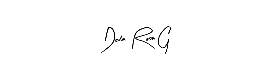 The best way (Arty Signature) to make a short signature is to pick only two or three words in your name. The name Dela Rosa G include a total of six letters. For converting this name. Dela Rosa G signature style 8 images and pictures png