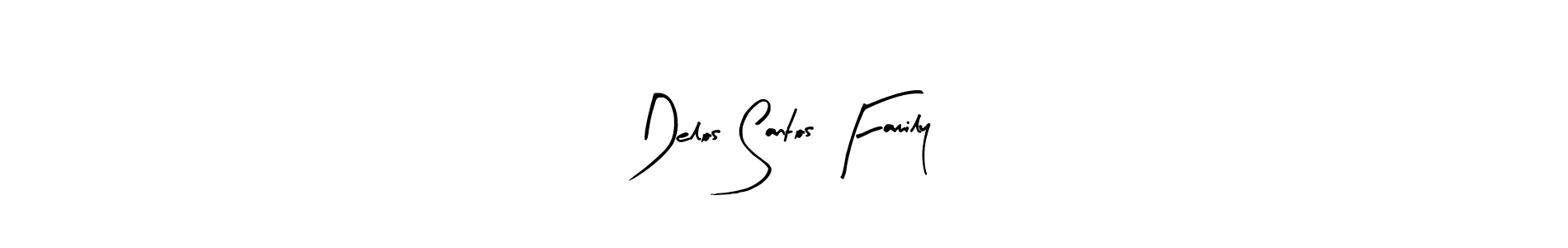 Make a beautiful signature design for name Delos Santos Family. With this signature (Arty Signature) style, you can create a handwritten signature for free. Delos Santos Family signature style 8 images and pictures png