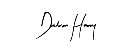 How to make Delron Harry name signature. Use Arty Signature style for creating short signs online. This is the latest handwritten sign. Delron Harry signature style 8 images and pictures png