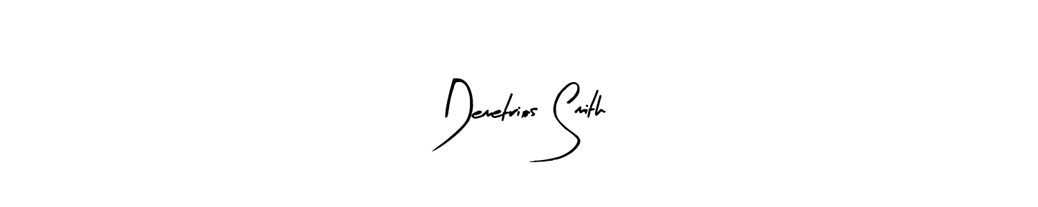 How to make Demetrios Smith name signature. Use Arty Signature style for creating short signs online. This is the latest handwritten sign. Demetrios Smith signature style 8 images and pictures png