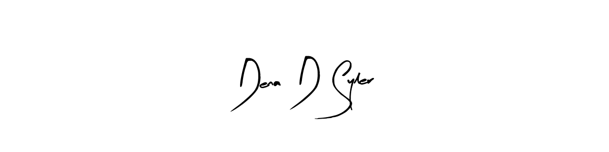 How to make Dena D Syler signature? Arty Signature is a professional autograph style. Create handwritten signature for Dena D Syler name. Dena D Syler signature style 8 images and pictures png