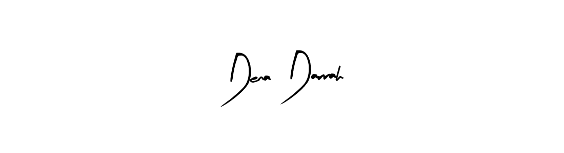 Similarly Arty Signature is the best handwritten signature design. Signature creator online .You can use it as an online autograph creator for name Dena Darrah. Dena Darrah signature style 8 images and pictures png