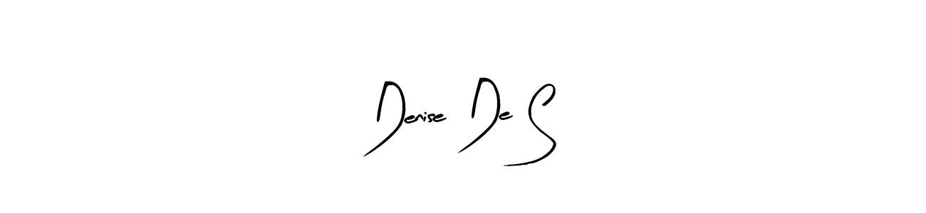 This is the best signature style for the Denise De Sá name. Also you like these signature font (Arty Signature). Mix name signature. Denise De Sá signature style 8 images and pictures png