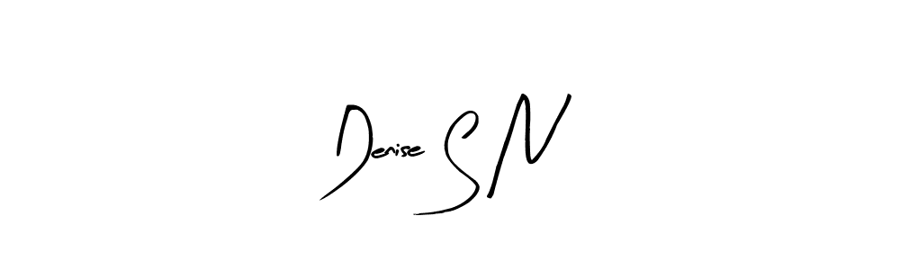 Use a signature maker to create a handwritten signature online. With this signature software, you can design (Arty Signature) your own signature for name Denise S N. Denise S N signature style 8 images and pictures png
