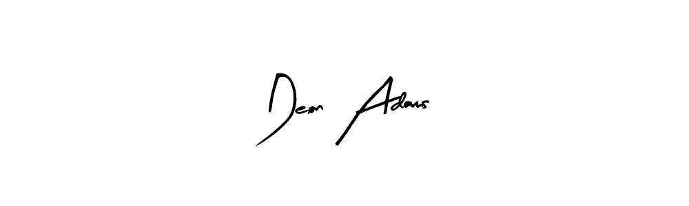 Make a beautiful signature design for name Deon Adams. With this signature (Arty Signature) style, you can create a handwritten signature for free. Deon Adams signature style 8 images and pictures png