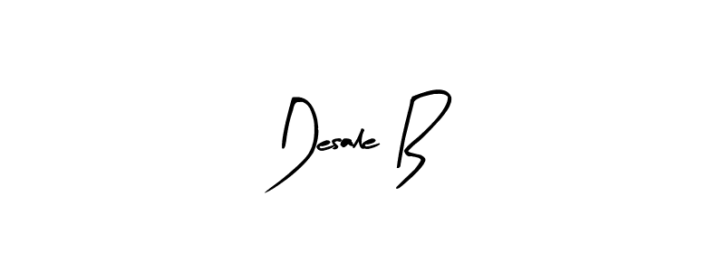 Design your own signature with our free online signature maker. With this signature software, you can create a handwritten (Arty Signature) signature for name Desale B. Desale B signature style 8 images and pictures png