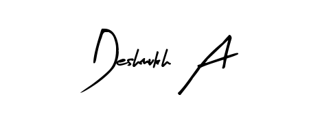 Create a personalized artistic stamp with Deshmukh A in Arty Signature font. Perfect for visual artists, designers, and influencers. Deshmukh A signature style 8 images and pictures png