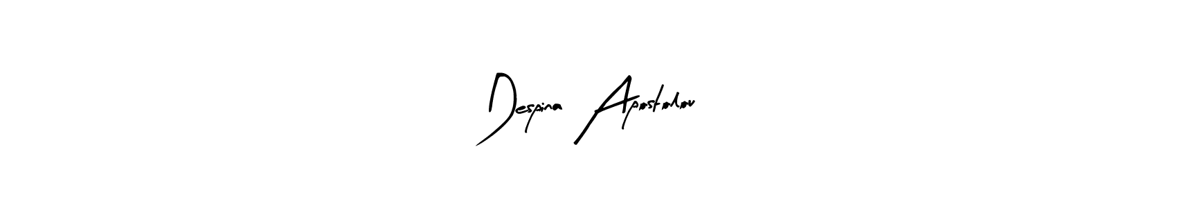 Despina Apostolou stylish signature style. Best Handwritten Sign (Arty Signature) for my name. Handwritten Signature Collection Ideas for my name Despina Apostolou. Despina Apostolou signature style 8 images and pictures png