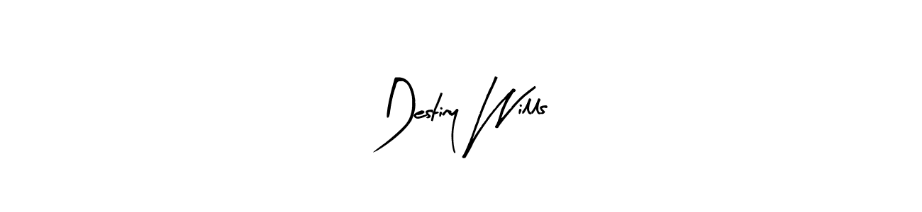 How to make Destiny Wills name signature. Use Arty Signature style for creating short signs online. This is the latest handwritten sign. Destiny Wills signature style 8 images and pictures png