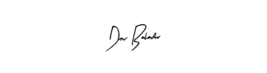 Use a signature maker to create a handwritten signature online. With this signature software, you can design (Arty Signature) your own signature for name Dev Bahadur. Dev Bahadur signature style 8 images and pictures png