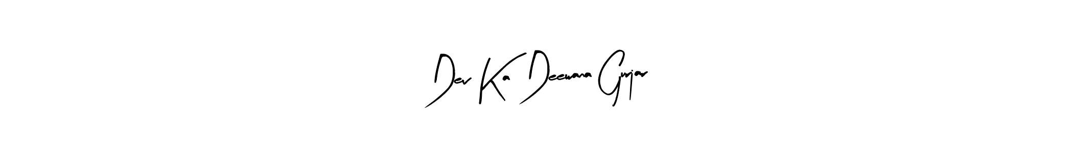 Arty Signature is a professional signature style that is perfect for those who want to add a touch of class to their signature. It is also a great choice for those who want to make their signature more unique. Get Dev Ka Deewana Gurjar name to fancy signature for free. Dev Ka Deewana Gurjar signature style 8 images and pictures png