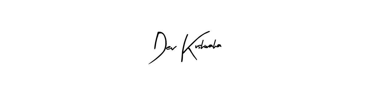 The best way (Arty Signature) to make a short signature is to pick only two or three words in your name. The name Dev Kushwaha include a total of six letters. For converting this name. Dev Kushwaha signature style 8 images and pictures png