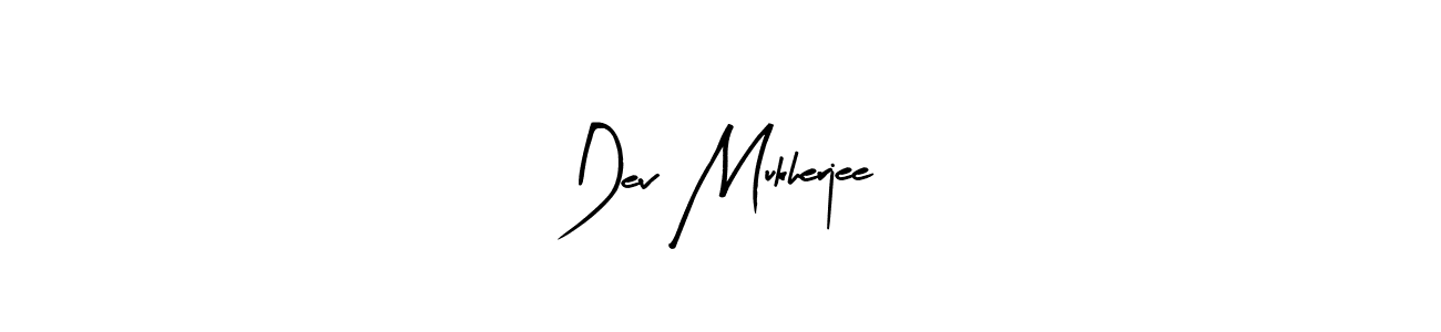 Arty Signature is a professional signature style that is perfect for those who want to add a touch of class to their signature. It is also a great choice for those who want to make their signature more unique. Get Dev Mukherjee name to fancy signature for free. Dev Mukherjee signature style 8 images and pictures png