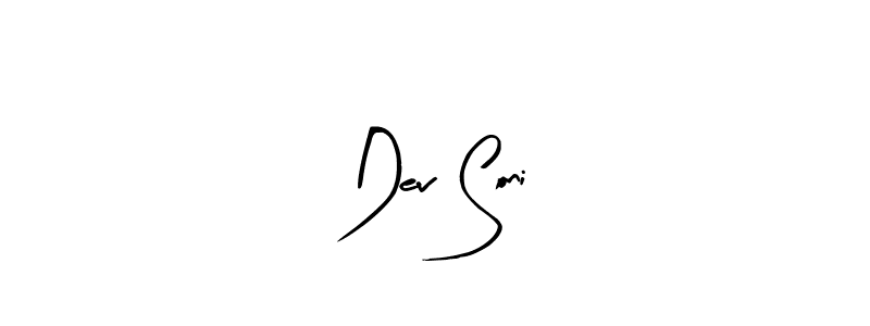 Make a beautiful signature design for name Dev Soni. With this signature (Arty Signature) style, you can create a handwritten signature for free. Dev Soni signature style 8 images and pictures png