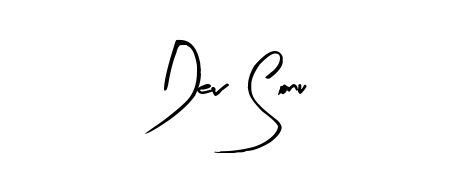 Make a beautiful signature design for name Dev Sonu. With this signature (Arty Signature) style, you can create a handwritten signature for free. Dev Sonu signature style 8 images and pictures png
