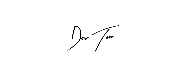 Similarly Arty Signature is the best handwritten signature design. Signature creator online .You can use it as an online autograph creator for name Dev Tour. Dev Tour signature style 8 images and pictures png