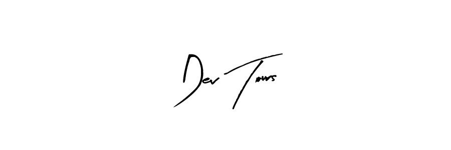 How to make Dev Tours name signature. Use Arty Signature style for creating short signs online. This is the latest handwritten sign. Dev Tours signature style 8 images and pictures png
