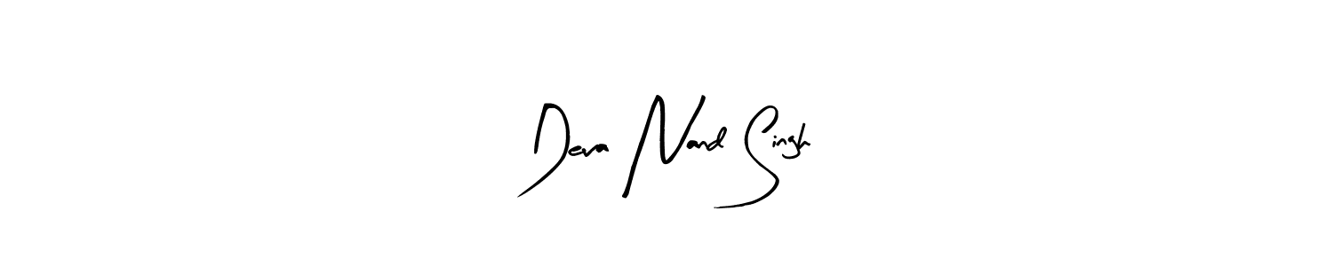 Use a signature maker to create a handwritten signature online. With this signature software, you can design (Arty Signature) your own signature for name Deva Nand Singh. Deva Nand Singh signature style 8 images and pictures png