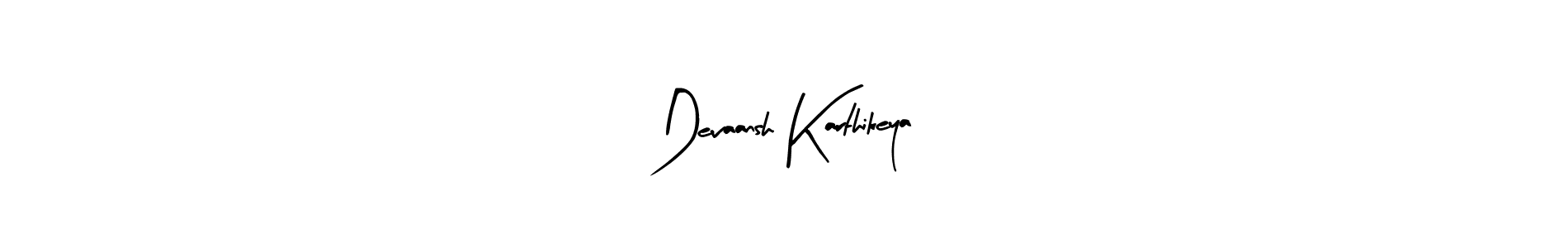 You can use this online signature creator to create a handwritten signature for the name Devaansh Karthikeya. This is the best online autograph maker. Devaansh Karthikeya signature style 8 images and pictures png