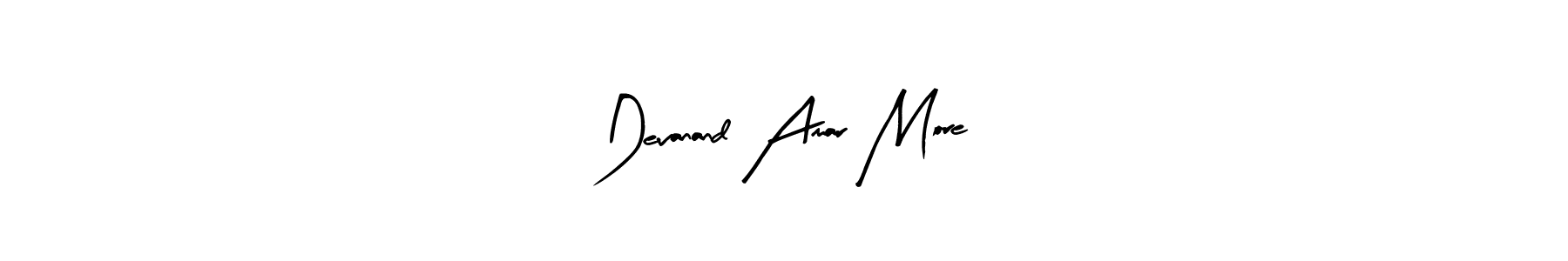 Design your own signature with our free online signature maker. With this signature software, you can create a handwritten (Arty Signature) signature for name Devanand Amar More. Devanand Amar More signature style 8 images and pictures png