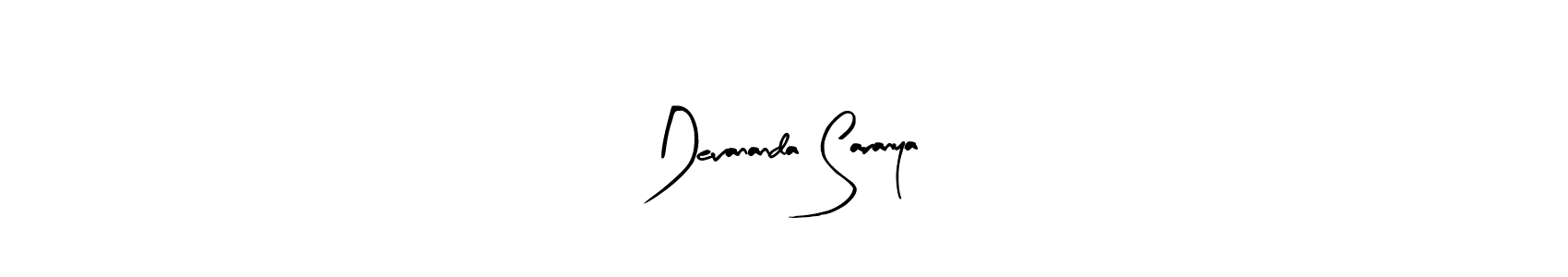 Use a signature maker to create a handwritten signature online. With this signature software, you can design (Arty Signature) your own signature for name Devananda Saranya. Devananda Saranya signature style 8 images and pictures png