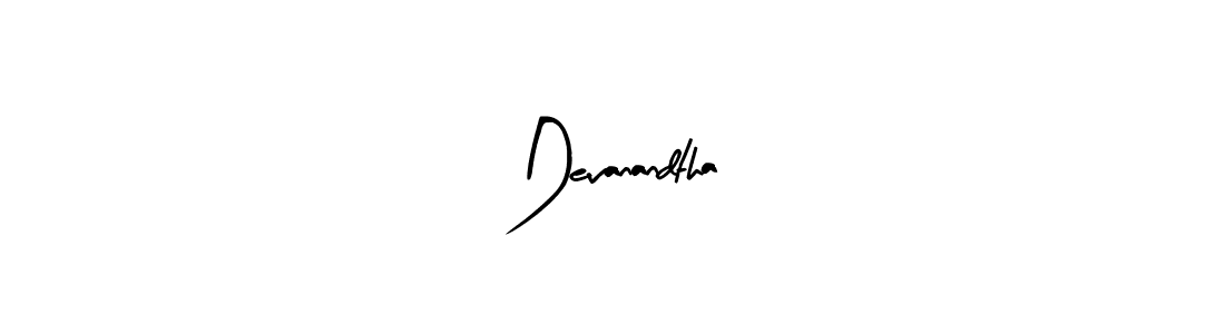 Make a beautiful signature design for name Devanandtha. With this signature (Arty Signature) style, you can create a handwritten signature for free. Devanandtha signature style 8 images and pictures png