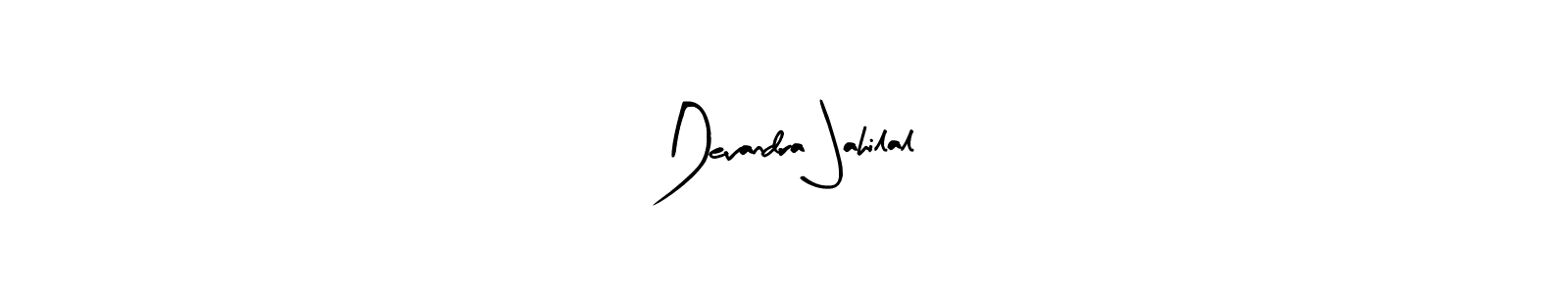 Arty Signature is a professional signature style that is perfect for those who want to add a touch of class to their signature. It is also a great choice for those who want to make their signature more unique. Get Devandra Jahilal name to fancy signature for free. Devandra Jahilal signature style 8 images and pictures png