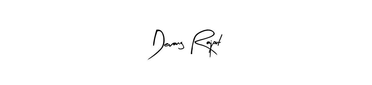 Design your own signature with our free online signature maker. With this signature software, you can create a handwritten (Arty Signature) signature for name Devang Rajput. Devang Rajput signature style 8 images and pictures png