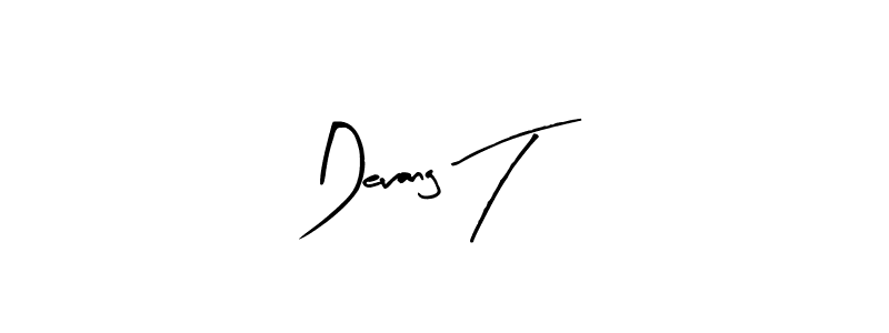 The best way (Arty Signature) to make a short signature is to pick only two or three words in your name. The name Devang T include a total of six letters. For converting this name. Devang T signature style 8 images and pictures png