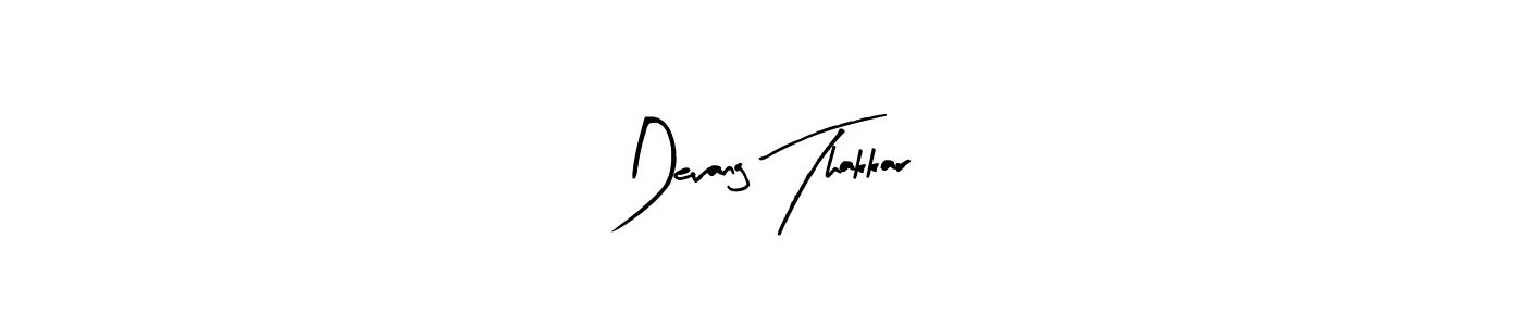 Use a signature maker to create a handwritten signature online. With this signature software, you can design (Arty Signature) your own signature for name Devang Thakkar. Devang Thakkar signature style 8 images and pictures png