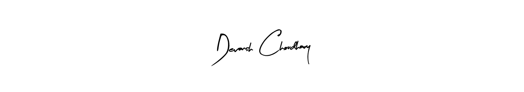 Create a beautiful signature design for name Devansh Choudhary. With this signature (Arty Signature) fonts, you can make a handwritten signature for free. Devansh Choudhary signature style 8 images and pictures png