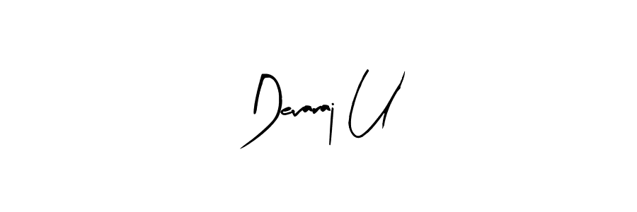 Make a beautiful signature design for name Devaraj U. With this signature (Arty Signature) style, you can create a handwritten signature for free. Devaraj U signature style 8 images and pictures png