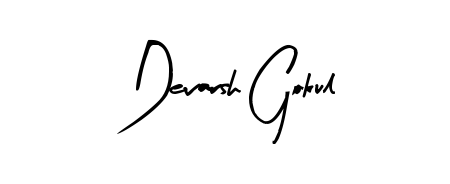 Make a beautiful signature design for name Devarsh Gokul. With this signature (Arty Signature) style, you can create a handwritten signature for free. Devarsh Gokul signature style 8 images and pictures png