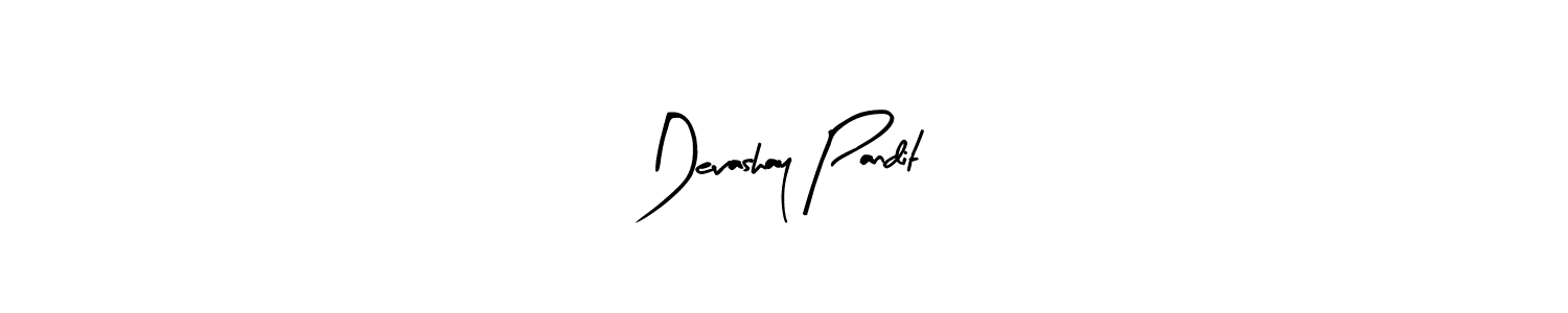 Similarly Arty Signature is the best handwritten signature design. Signature creator online .You can use it as an online autograph creator for name Devashay Pandit. Devashay Pandit signature style 8 images and pictures png