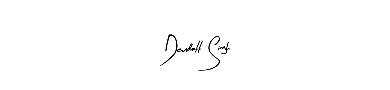 Design your own signature with our free online signature maker. With this signature software, you can create a handwritten (Arty Signature) signature for name Devdatt Singh. Devdatt Singh signature style 8 images and pictures png