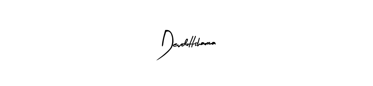 How to make Devduttsharma signature? Arty Signature is a professional autograph style. Create handwritten signature for Devduttsharma name. Devduttsharma signature style 8 images and pictures png