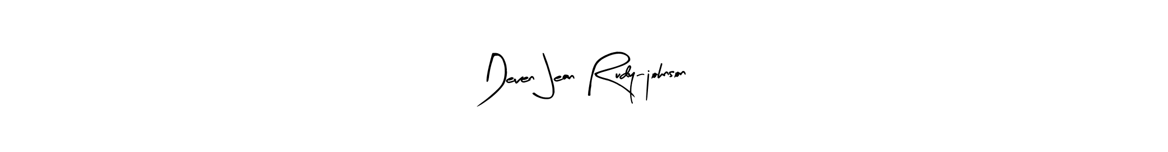 Use a signature maker to create a handwritten signature online. With this signature software, you can design (Arty Signature) your own signature for name Deven Jean Rudy-johnson. Deven Jean Rudy-johnson signature style 8 images and pictures png