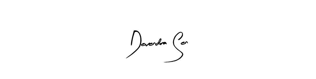 You should practise on your own different ways (Arty Signature) to write your name (Devendra Sen) in signature. don't let someone else do it for you. Devendra Sen signature style 8 images and pictures png