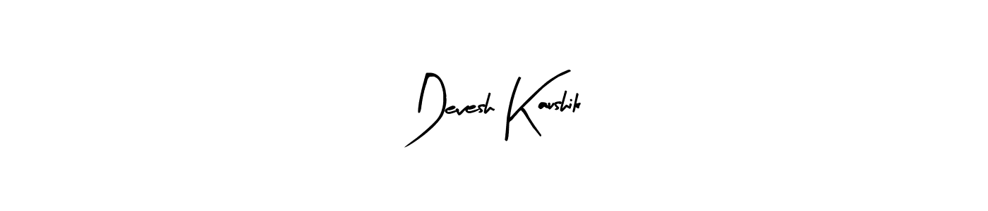 How to make Devesh Kaushik name signature. Use Arty Signature style for creating short signs online. This is the latest handwritten sign. Devesh Kaushik signature style 8 images and pictures png