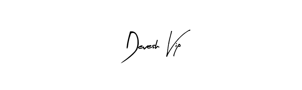 Use a signature maker to create a handwritten signature online. With this signature software, you can design (Arty Signature) your own signature for name Devesh Vip. Devesh Vip signature style 8 images and pictures png